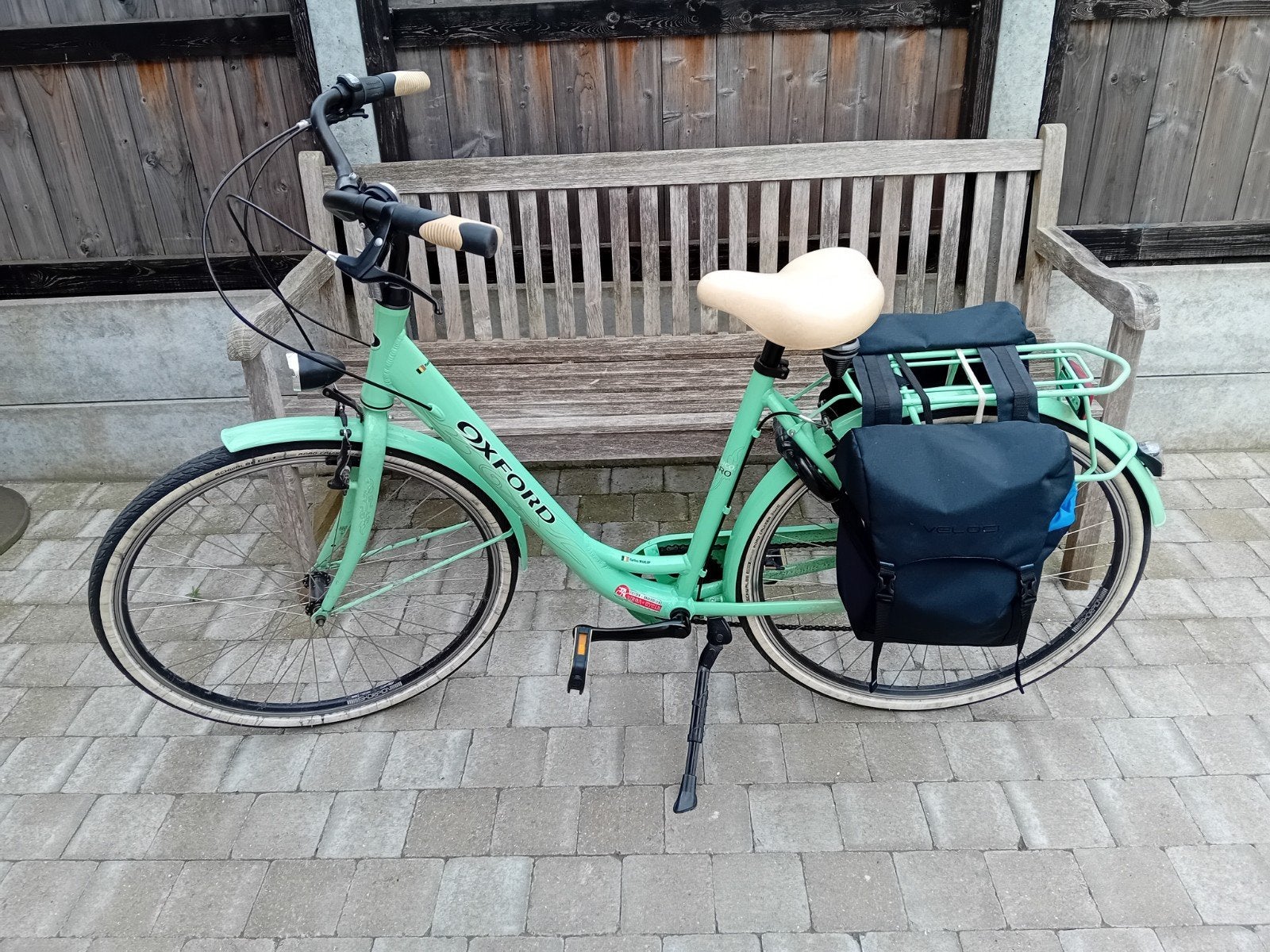 Damesfiets Oxford met fietstassen, Ophalen, Gebruikt, Overige merken, Versnellingen