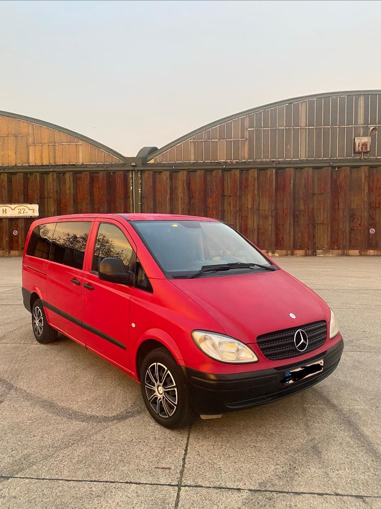 Mercedes Vito 111 CDI – 9 zitplaatsen – 2007 – 205.000 km, Autos, Rouge, Euro 5, Achat, Boîte manuelle