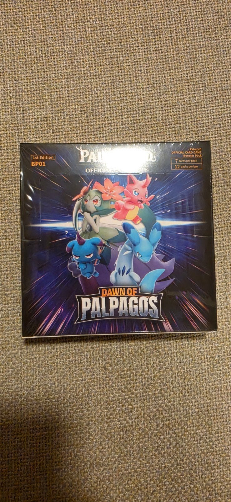 Palworld TCG Dawn of Palpagos (1st print error box), Ophalen of Verzenden, Nieuw, Booster