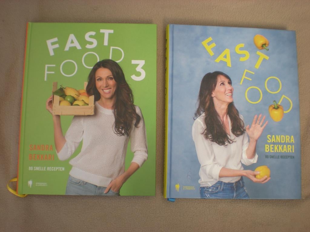 sandra bekkari - fast food deel 1 en 3 (samen 20 €), Boeken, Ophalen