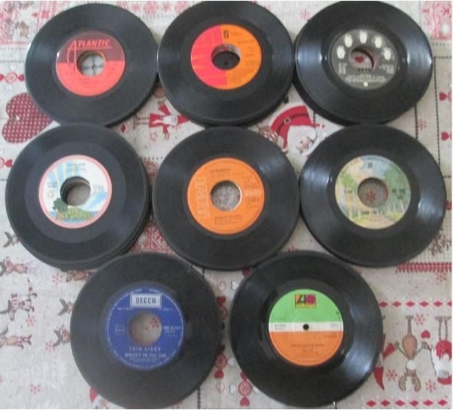 78 Oude Vinyl Singles - jaren 60-70-80 - zonder hoes, Ophalen of Verzenden, Pop