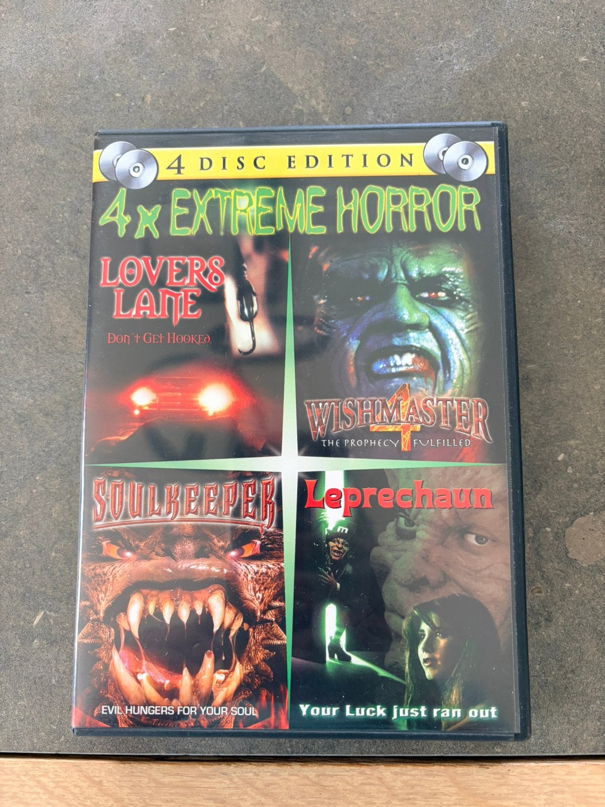 4 DVD Extreme Horror 3, Cd's en Dvd's, Engels, Ophalen of Verzenden, Zo goed als nieuw, Cult