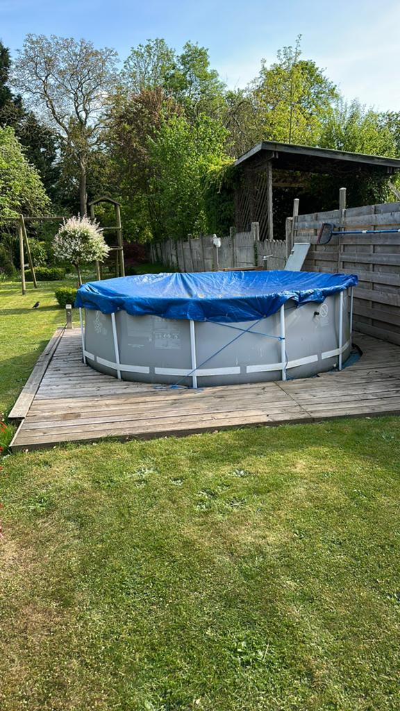 Piscine et accèssoires 366x. 99, Enlèvement, Utilisé