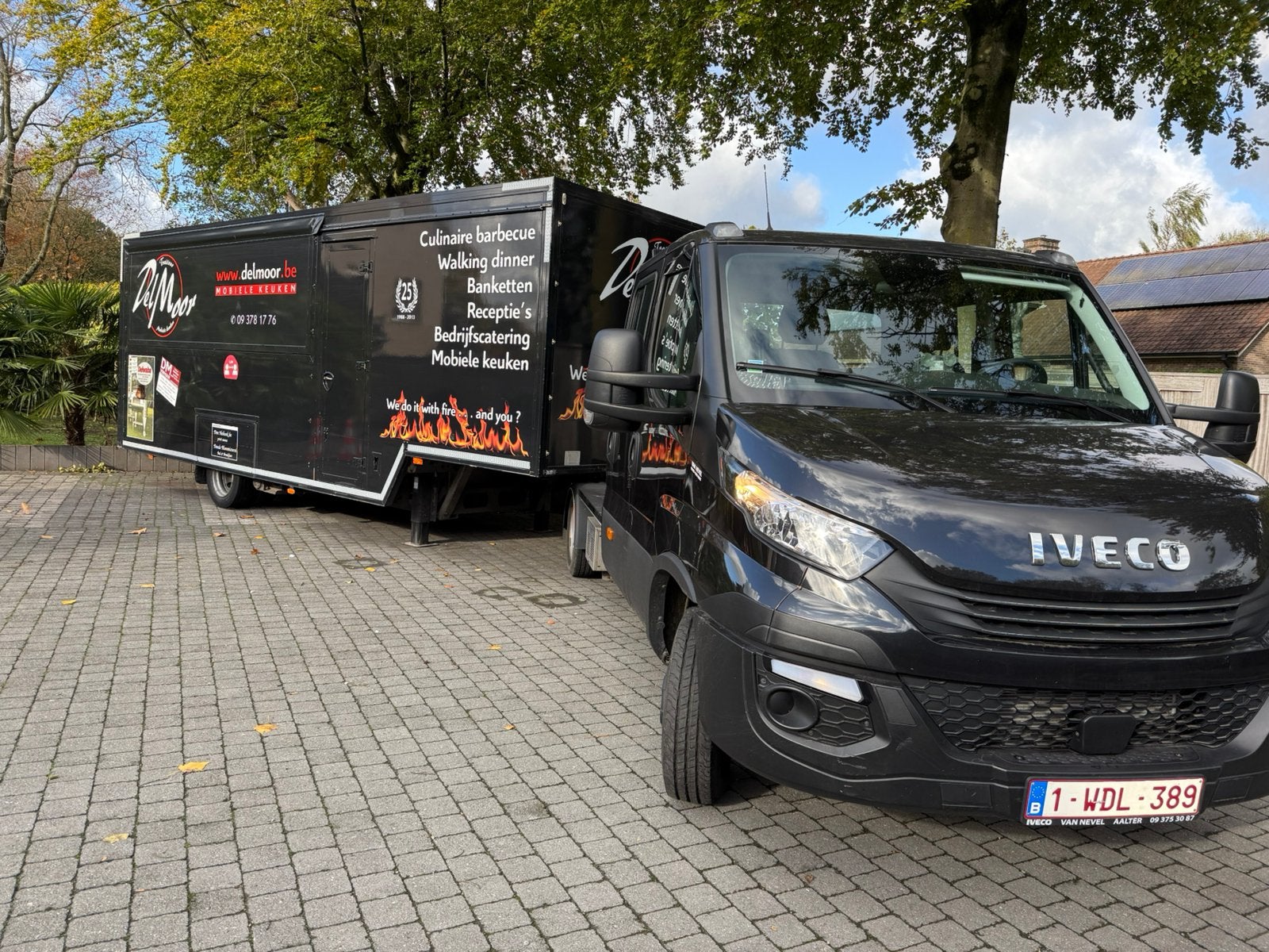Mobiele keuken trailer, Ophalen