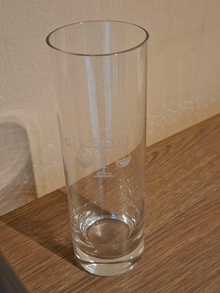 Longdrinkglas / Sterrenbeeld Weegschaal, Enlèvement ou Envoi, Comme neuf, Autres types