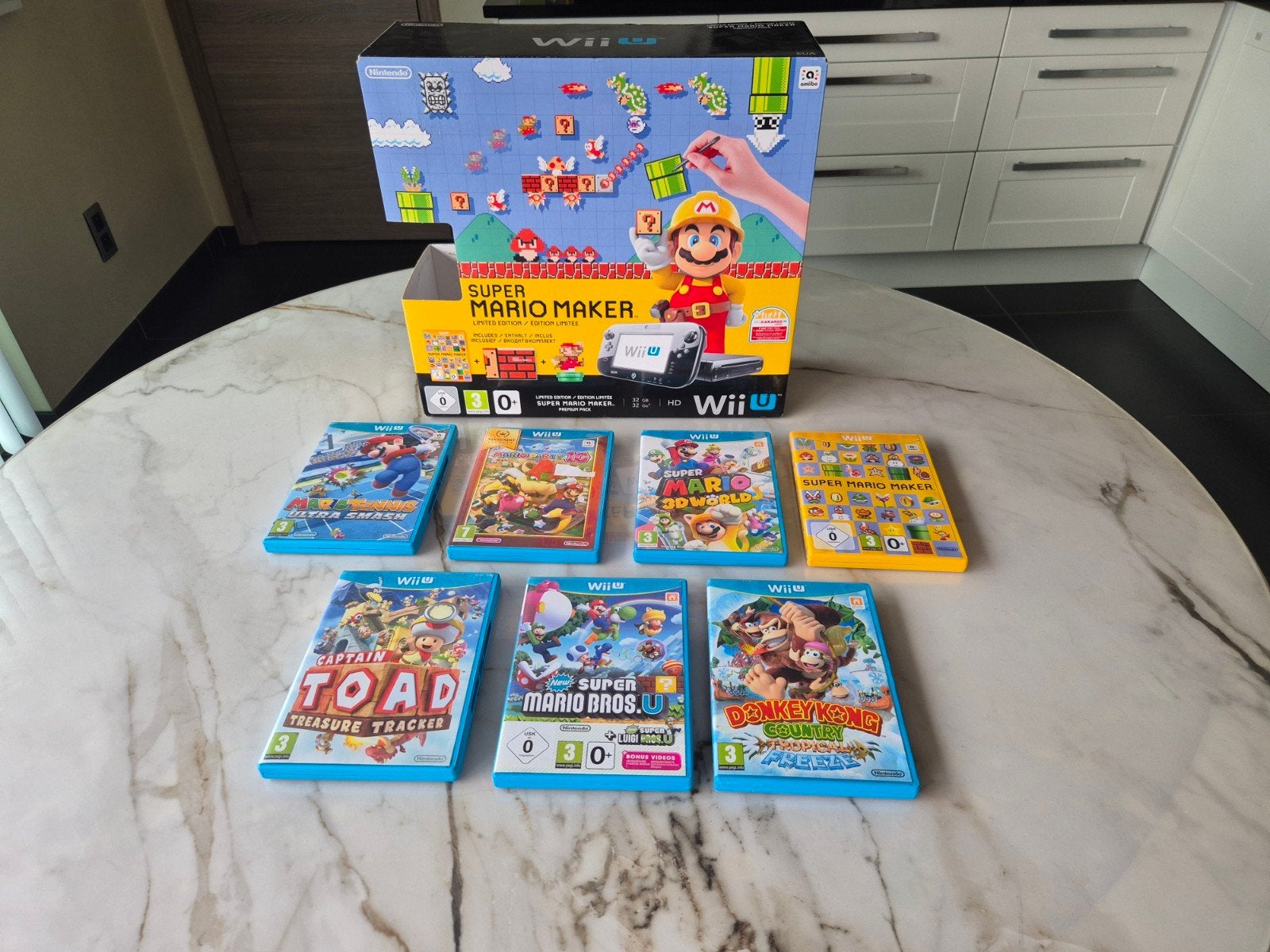 Wii U + 7 spelletjes, Games en Spelcomputers, Spelcomputers | Nintendo Wii U, Ophalen of Verzenden