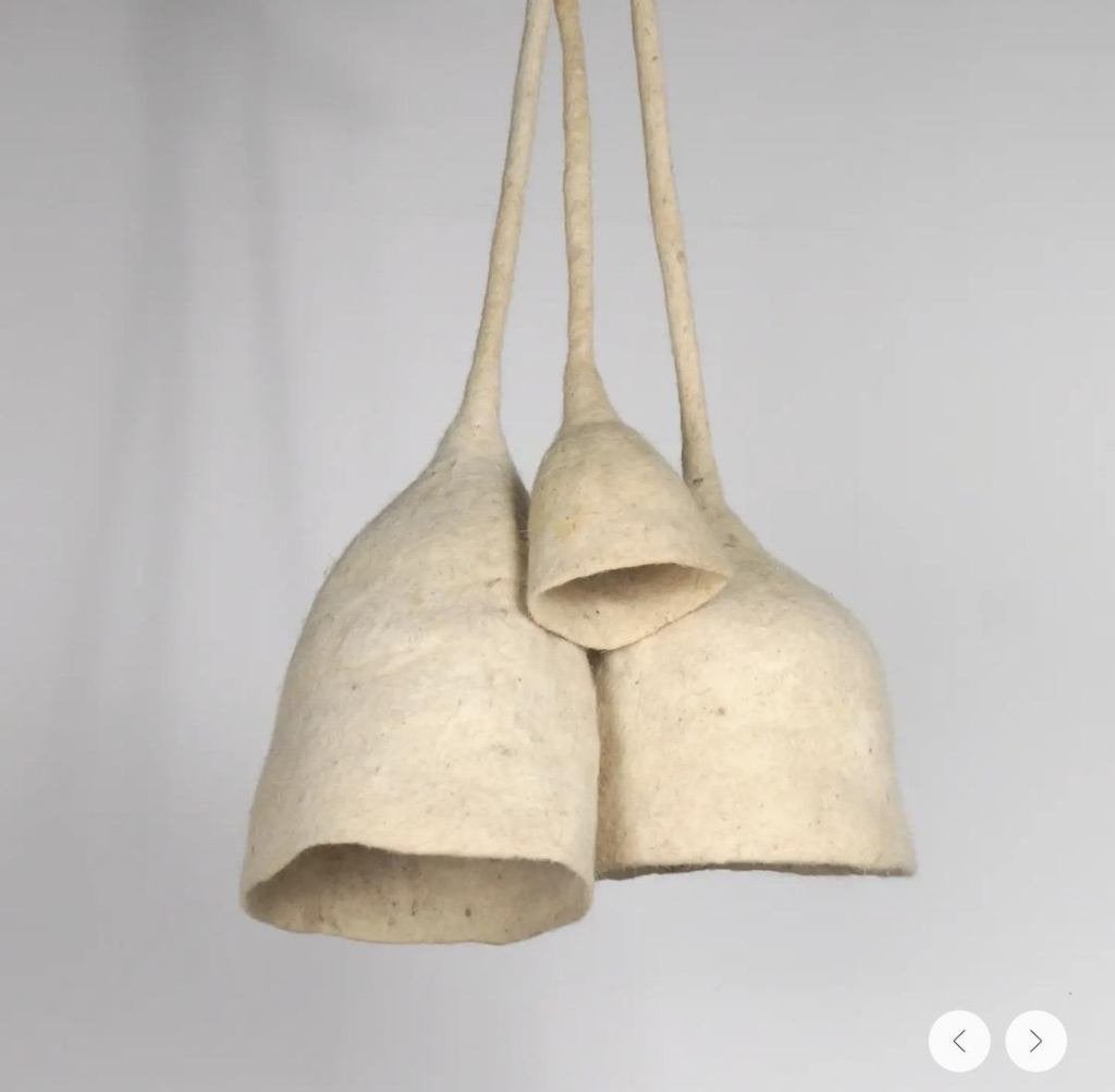 Luster in vilt, Maison & Meubles, Lampes | Lustres, Enlèvement ou Envoi, Comme neuf