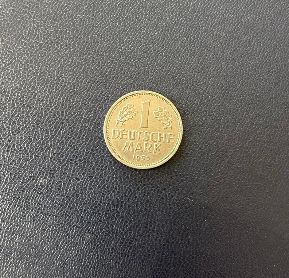 1 deutsche Mark J 1950, Ophalen of Verzenden