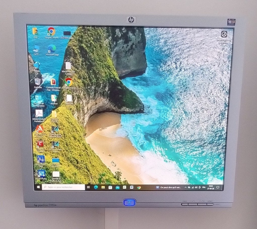 HP 19" monitor, digit.DVI-ingang (HDMI via adapter) en VGA, Computers en Software, Monitoren, Gebruikt, HP, Ophalen, HDMI