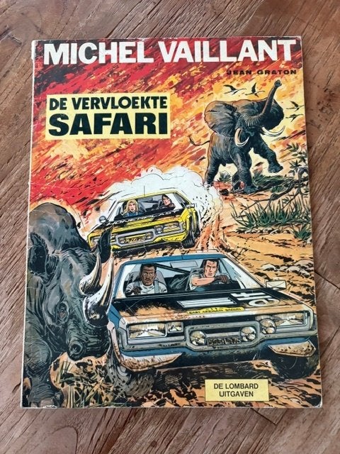 De vervloekte safari Michel Vaillant, Boeken, Gelezen, Eén stripboek, Lombard uitgaven, Ophalen of Verzenden