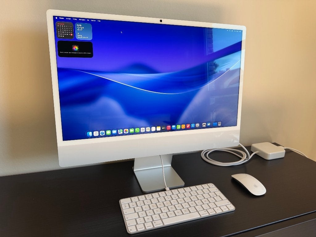 Apple iMac 24″ M4 – 24 GB / 512 GB – Zilver – AZERTY, Computers en Software, Ophalen, SSD, IMac, 512 GB
