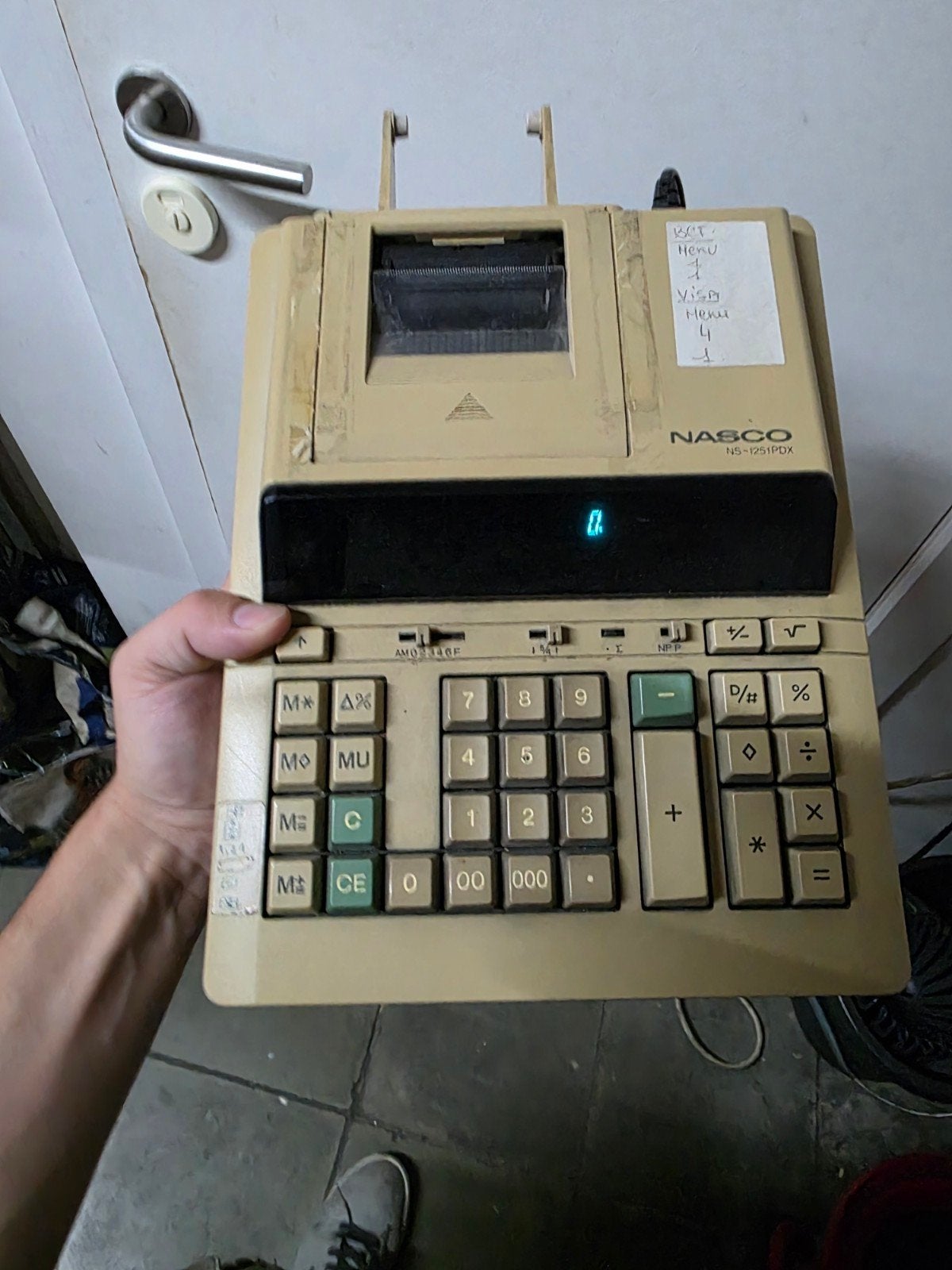 Calculatrice imprimante Nasco NS-1251PDX – Fonctionnelle, Enlèvement