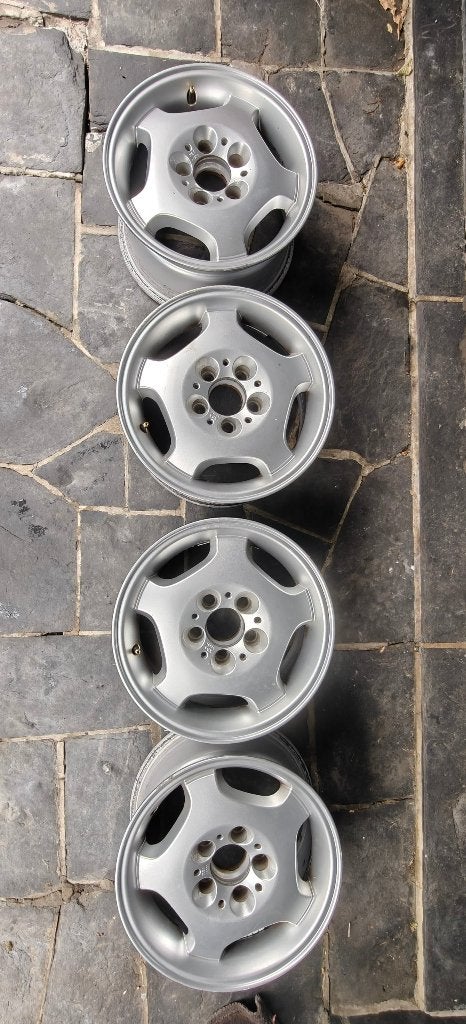 4x Jantes Mercedes W202 W203 W210 15 pouces, 15 pouces, Véhicule de tourisme, Enlèvement, Utilisé