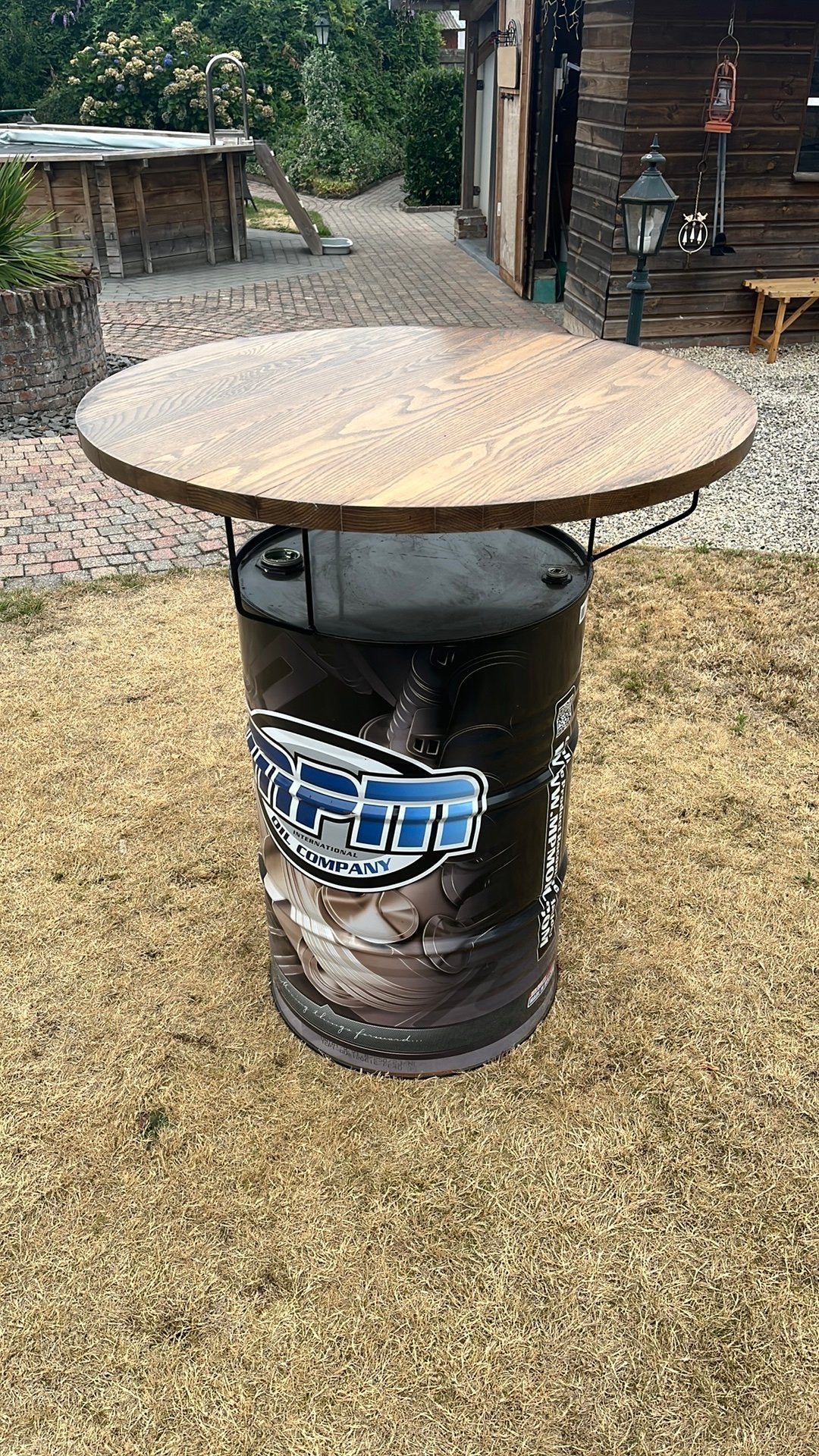 Vat tafel, Ophalen, Gebruikt