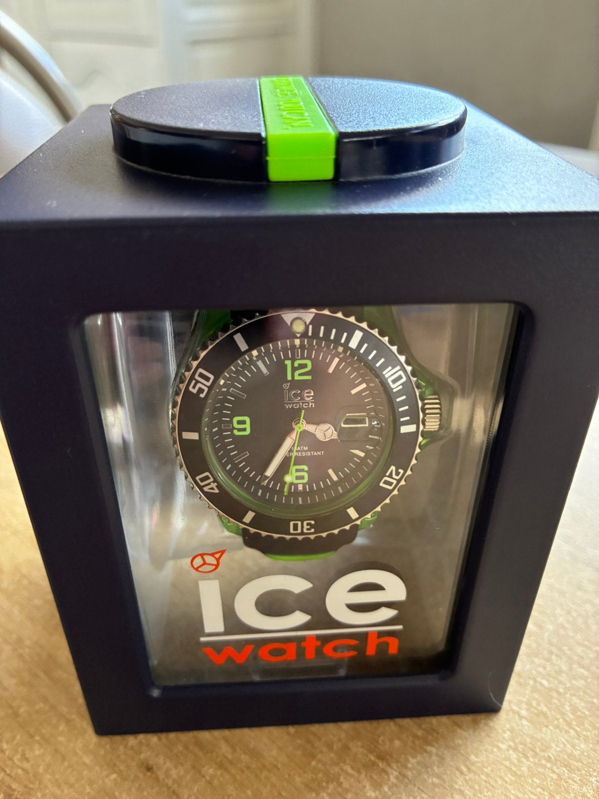 ICE-WATCH ICE Sporty Bleu&Green-unisex-met originele doos, Handtassen en Accessoires, Horloges | Dames, Ophalen, Gebruikt, Polshorloge