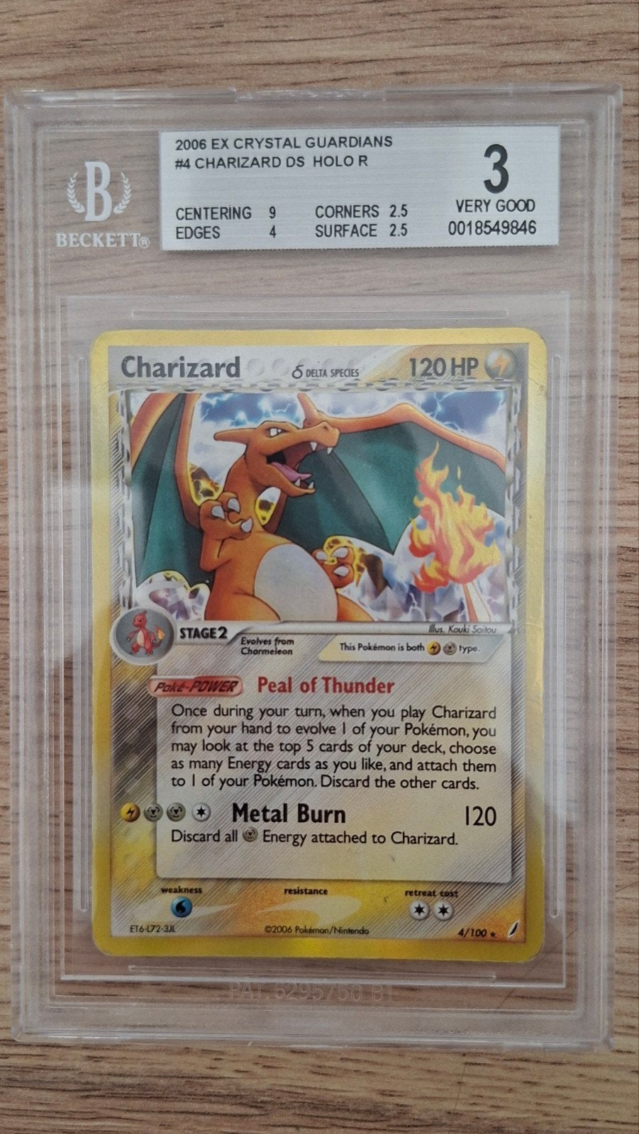Charizard 4/100 Pokémon Crystal Guardians. Beckett 3 ans., Hobby & Loisirs créatifs, Jeux de cartes à collectionner | Pokémon
