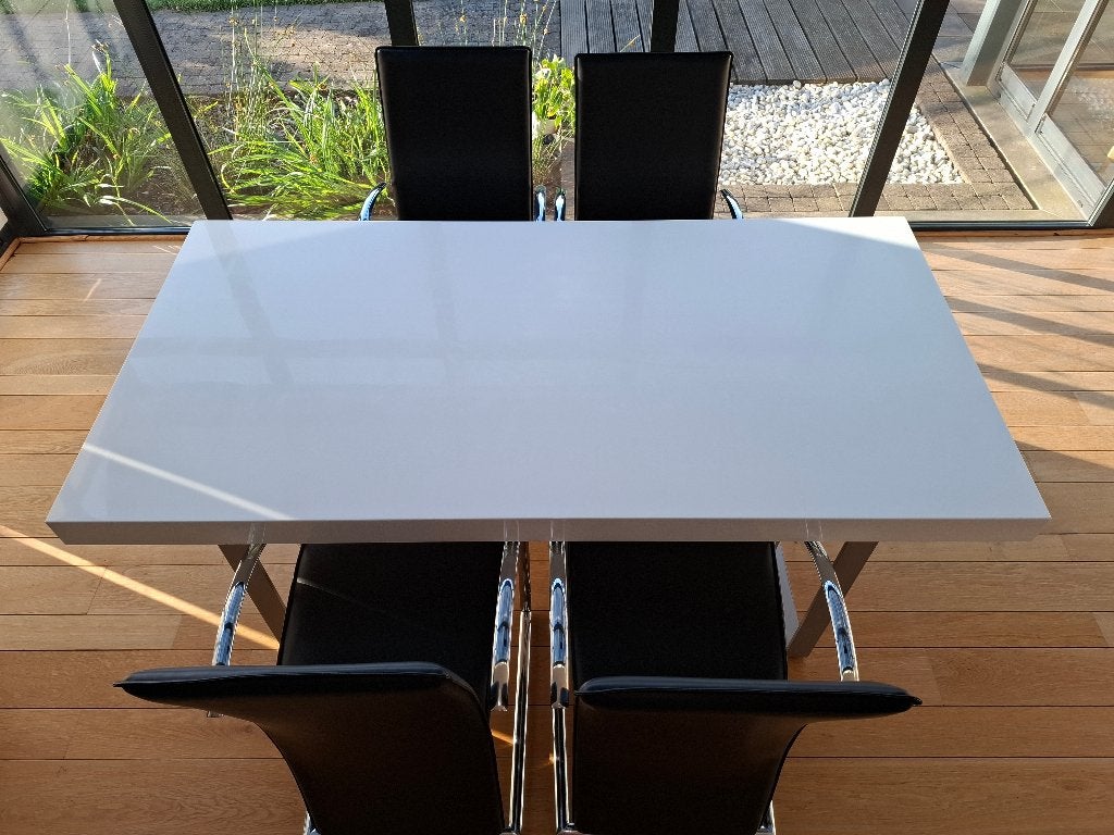 Ensemble table à manger et 4/5 chaises, 150 à 200 cm, Cinq personnes ou plus, Enlèvement, Utilisé