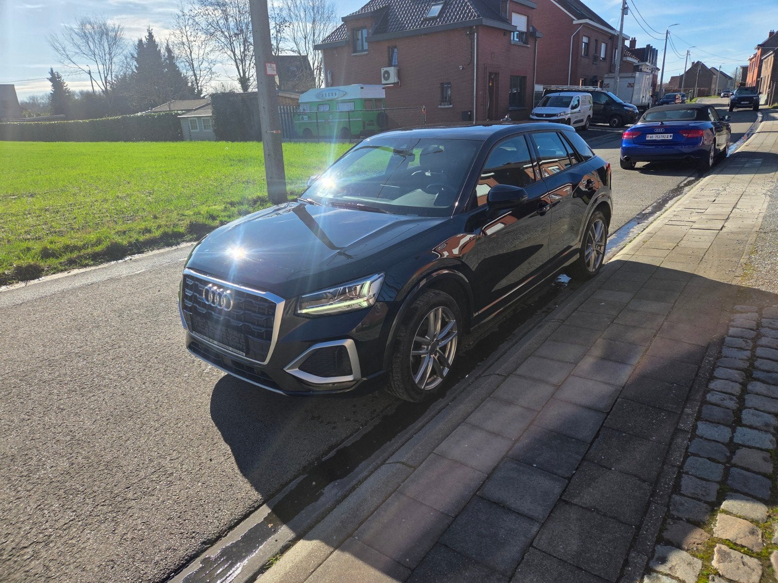 Audi Q2 40TFSI, Auto's, Audi, Automaat, Zwart, 5 zetels, Particulier