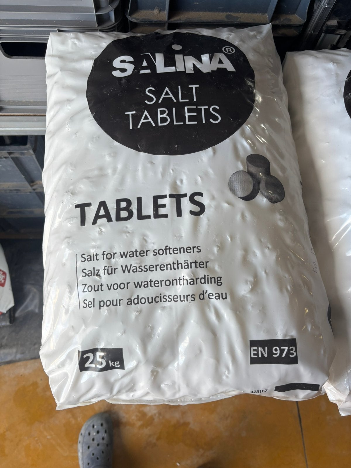 Zout voor waterontharder, Ophalen, Nieuw