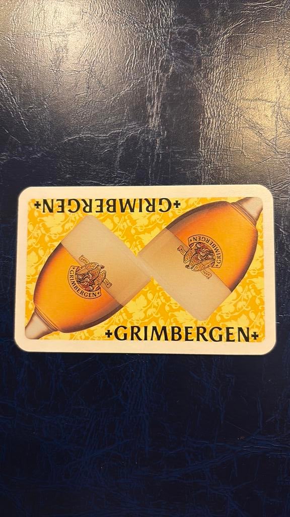 Speelkaart joker Grimbergen, Verzamelen, Speelkaarten, Jokers en Kwartetten, Verzenden, Zo goed als nieuw