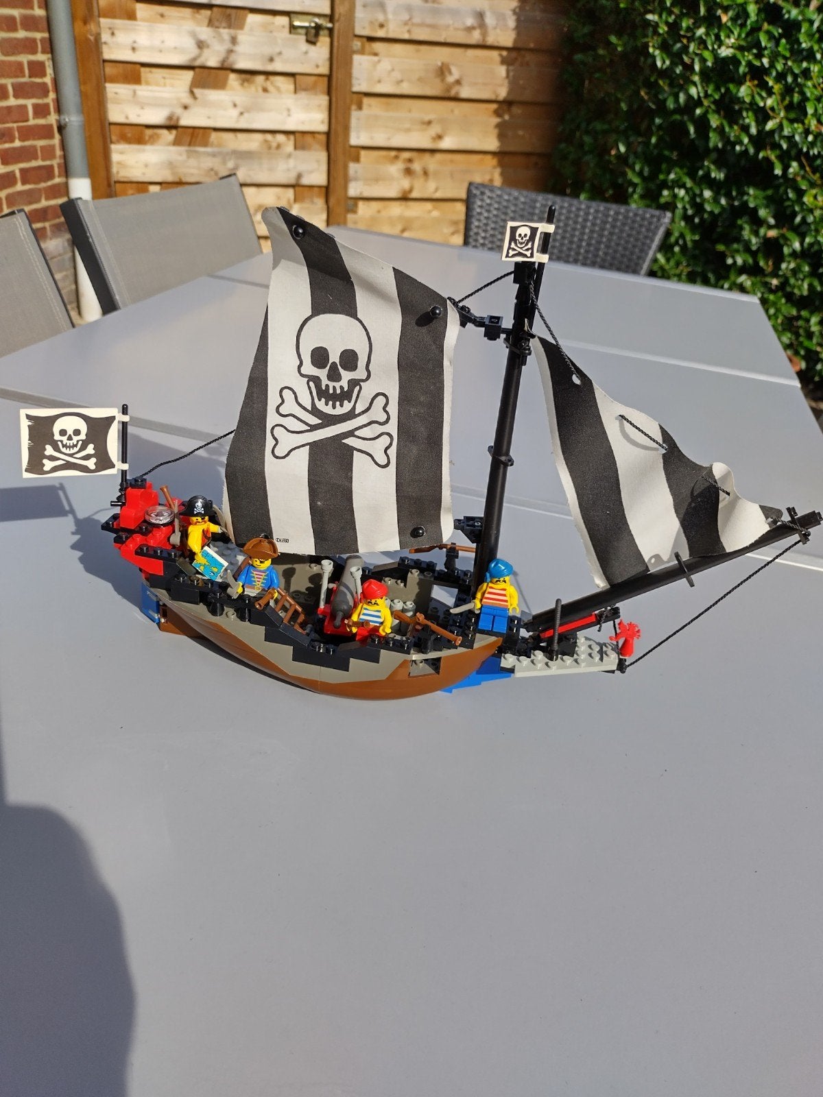 Lego 6268 piratenschip, Ophalen, Lego, Zo goed als nieuw, Inclusief instructies