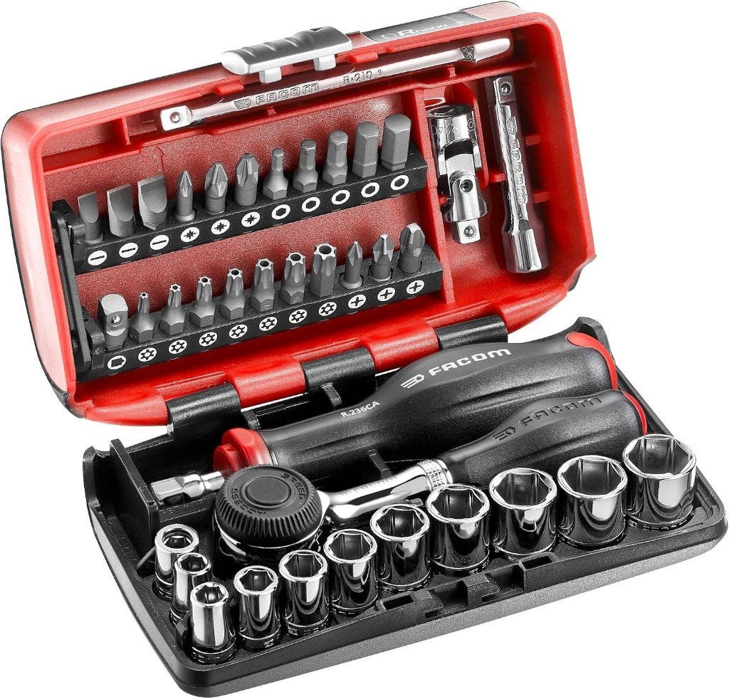 Facom Coffret Compact de Serrage - R.360NANOPB, Bricolage & Construction, Enlèvement ou Envoi, Comme neuf, Jeu d'embouts, Facom