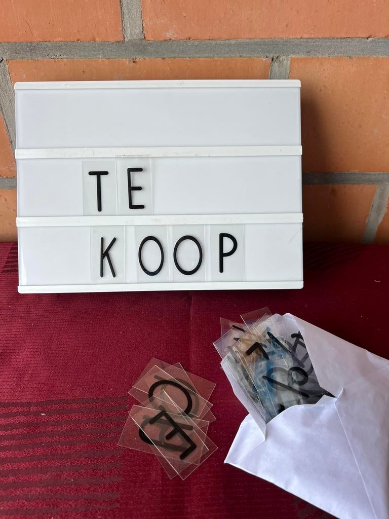 Lichtbak met letters en cijfers, Ophalen of Verzenden, Zo goed als nieuw