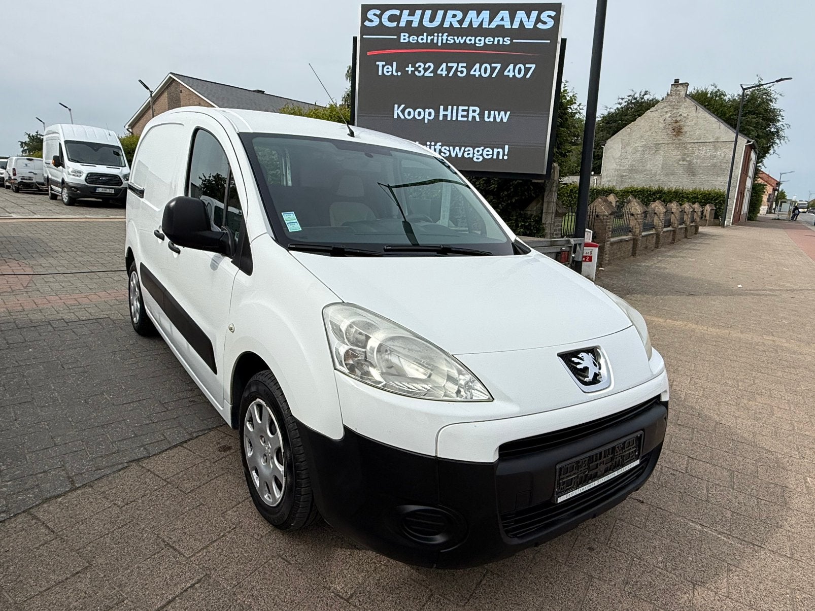 Peugeot Partner met airco euro 5, Auto's, Bestelwagens en Lichte vracht, Voorwielaandrijving, Euro 5, Stof, 4 cilinders