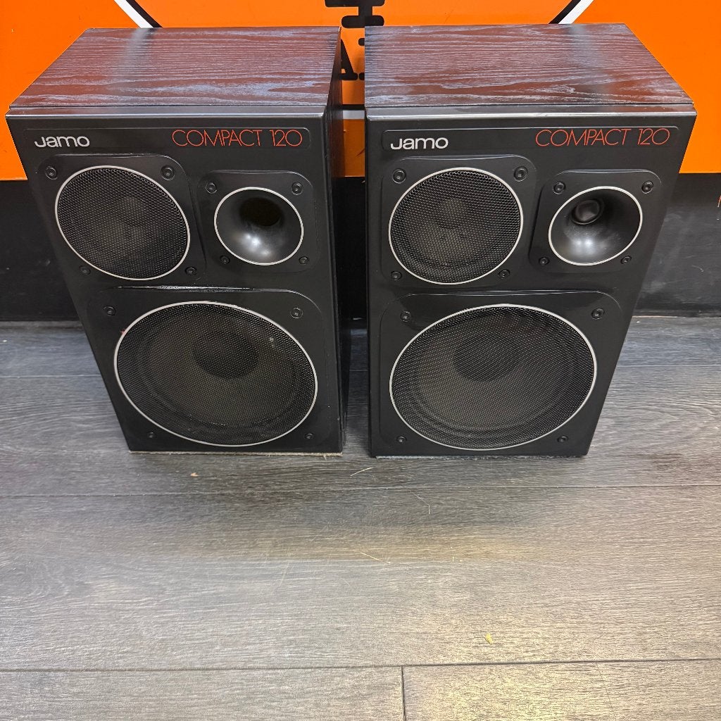 Jamo Compact 120 Speakers | Zwart | In goede staat, Audio, Tv en Foto, Ophalen of Verzenden, Zo goed als nieuw, 60 tot 120 watt