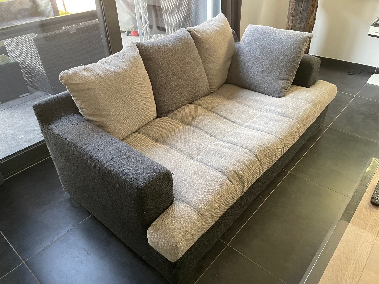 Zetel 3 zit, Ophalen, Gebruikt, 100 tot 125 cm, 150 tot 200 cm