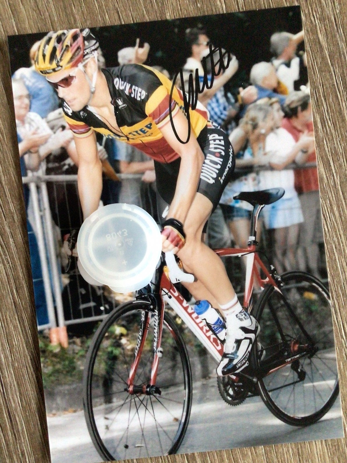 Wielerfoto tom boonen, Sport en Fitness, Ophalen of Verzenden, Zo goed als nieuw