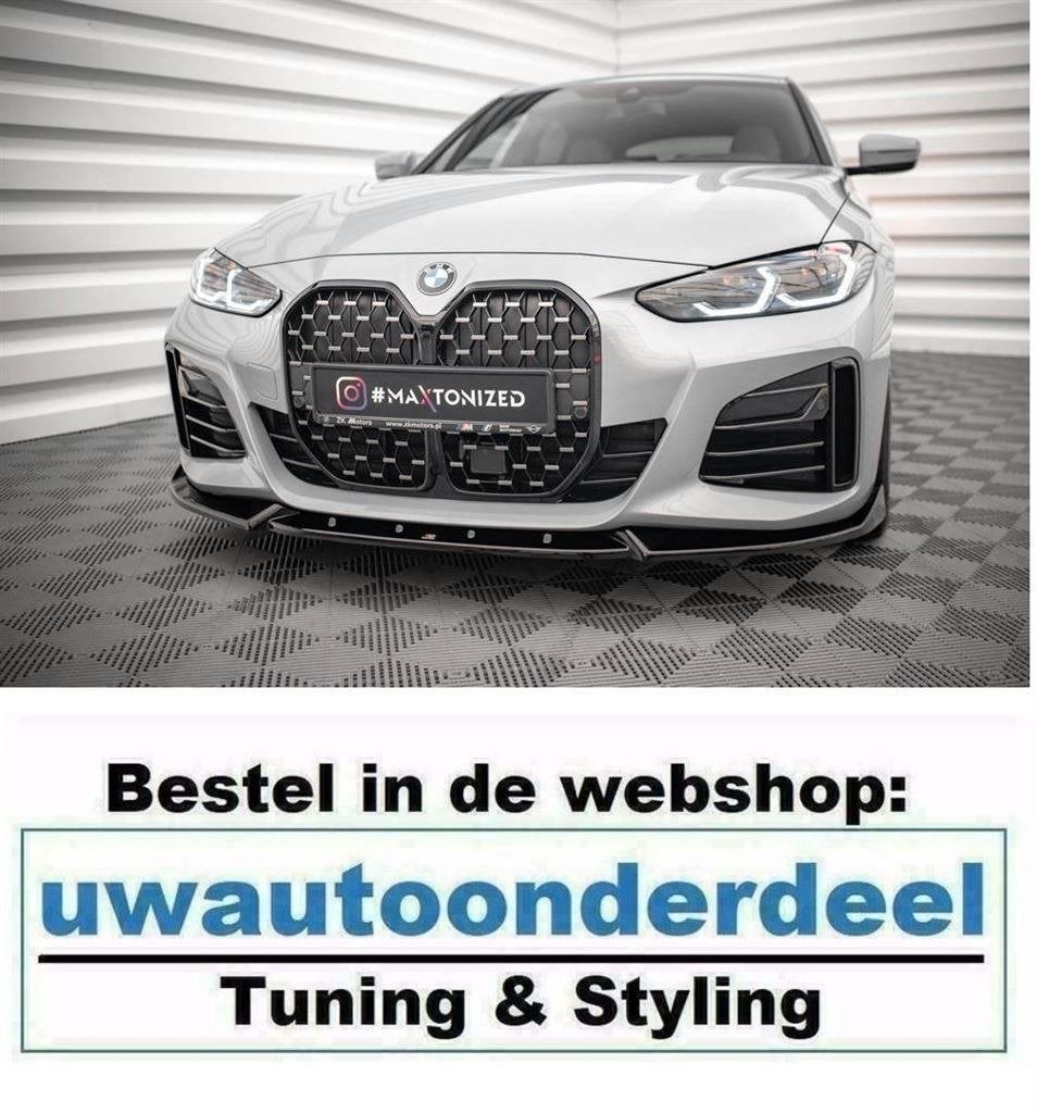 Maxton Spoiler Splitter Lip Voor Bmw 4 Serie Gran Coupe G26, Envoi