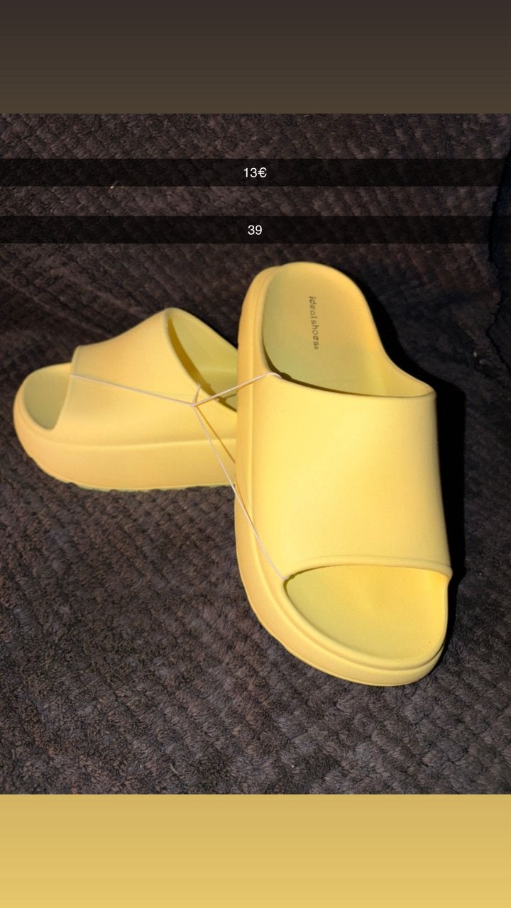 Sandales, Vêtements | Femmes, Chaussures, Neuf, Jaune, Enlèvement, Sandales de bain