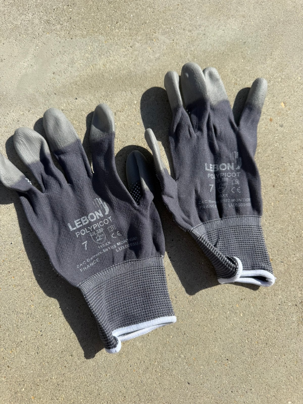 Gants de travail LEBON POLYPICOT taille 7 (12 paires), Enlèvement, Comme neuf