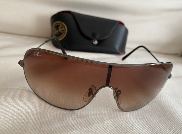 lunettes de soleil RayBan, Brun, Enlèvement, Utilisé, Ray-Ban