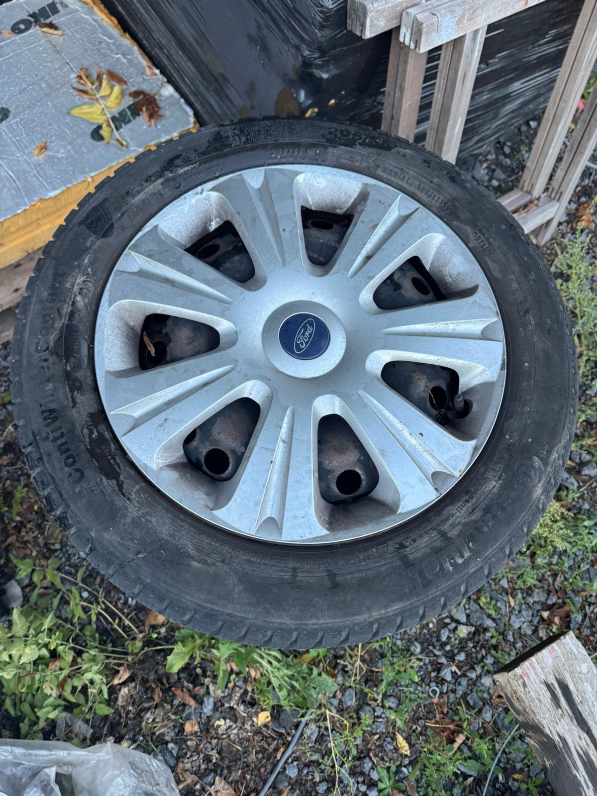 FORD 205/55 R16 winterbanden met velgen, Ophalen, Band(en)