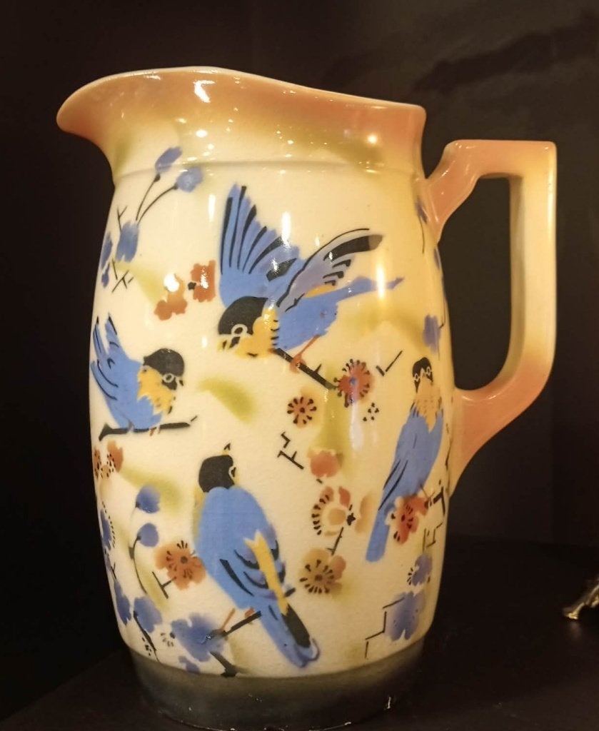 Grote handbeschilderde kruik., Ophalen of Verzenden