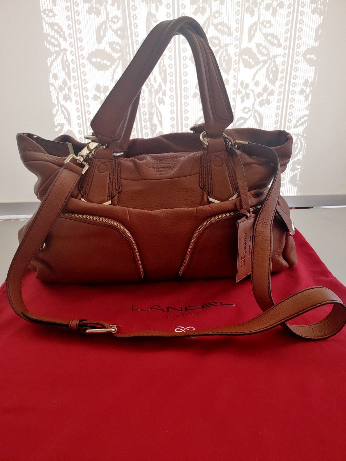Lancel - Magnifique sac, Enlèvement ou Envoi, Utilisé, Beige