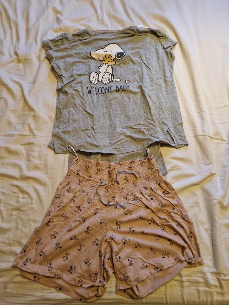 Lot de 3 pyjamas / chemises de nuit d'allaitement taille L, C&A, Enlèvement, Comme neuf, Taille 42/44 (L)