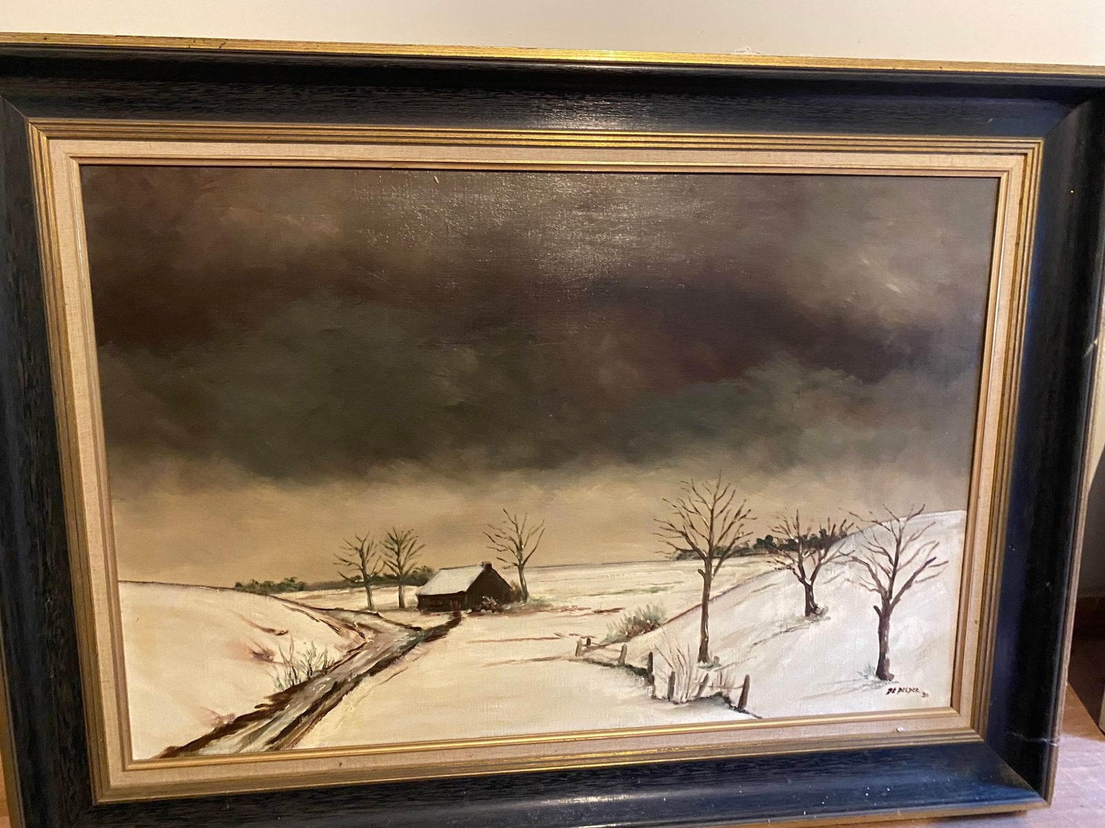 Mooie grote olieverf schilderij de belder, Ophalen, Olieverf