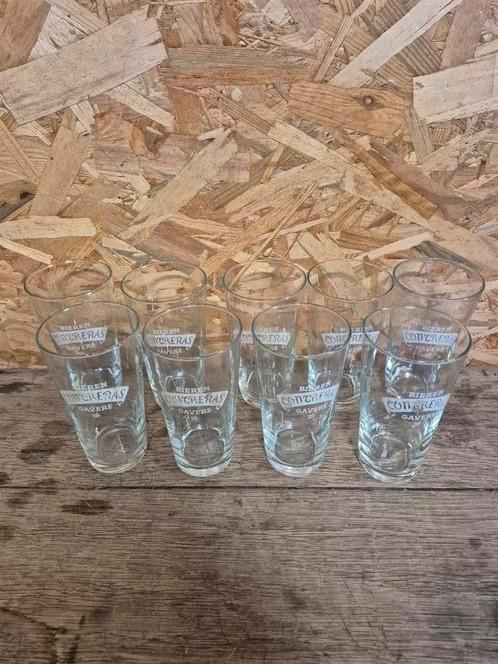 9 verres de Contreras gavere 33cm, Enlèvement ou Envoi