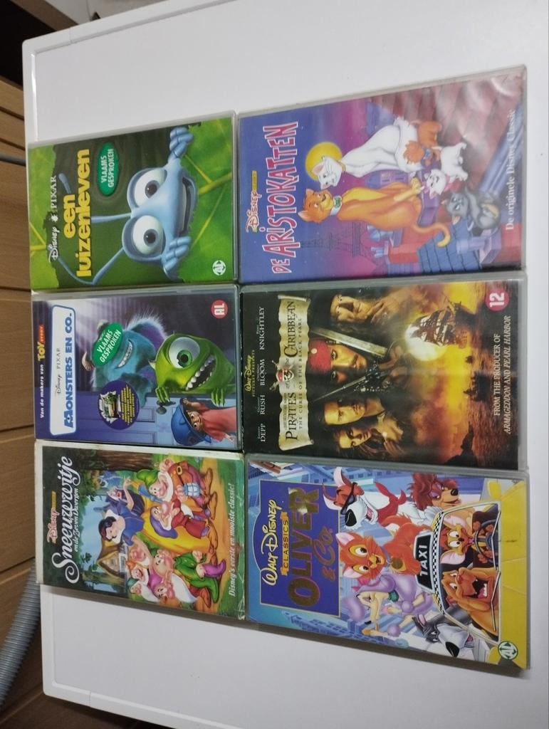 6 video banden over wall Disney voor Disney en andere verzam, Ophalen