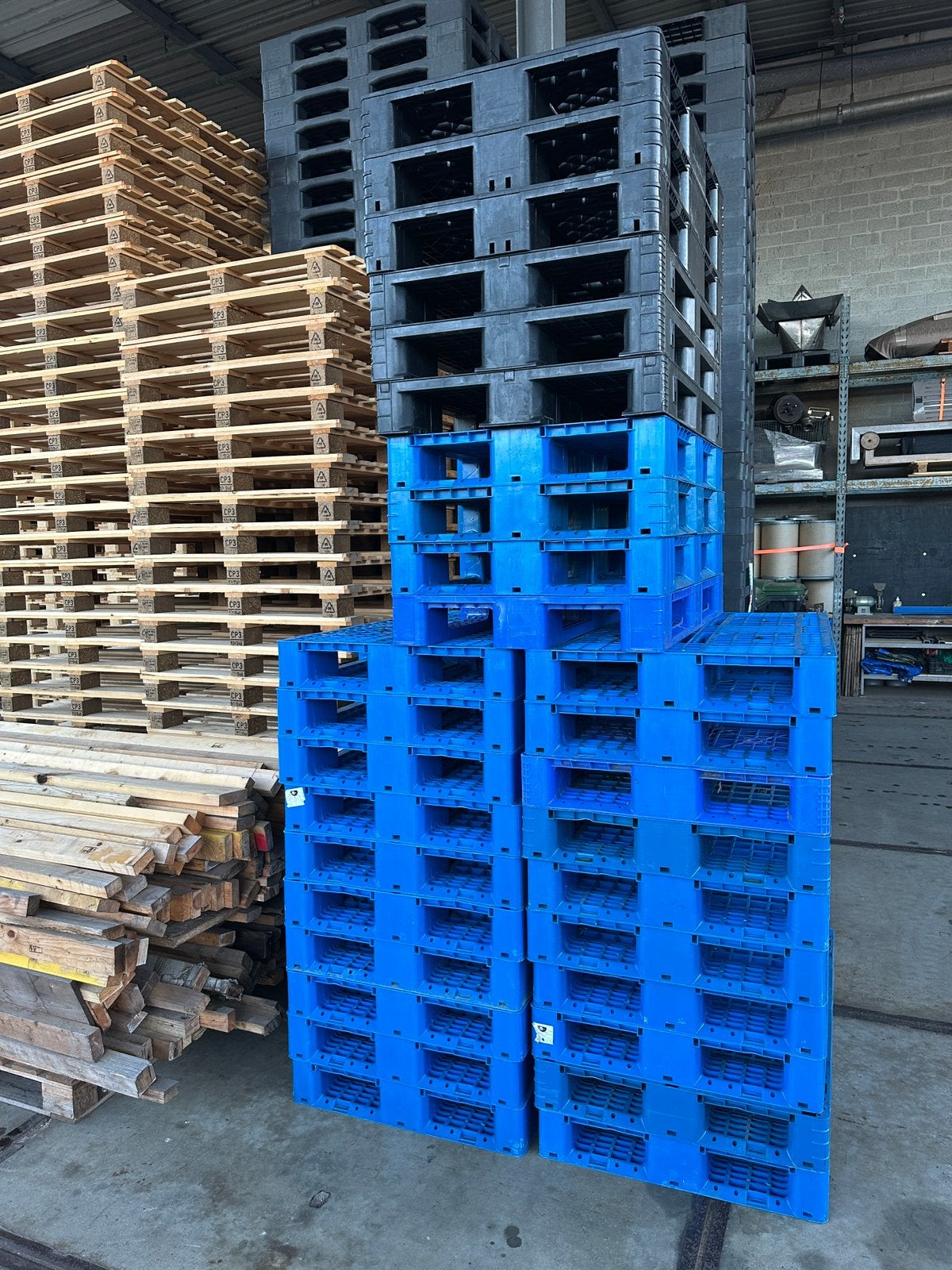 Plastic/ kunststof pallets, Doe-het-zelf en Bouw, Ophalen, Gebruikt, 100 cm of meer, 60 cm of meer