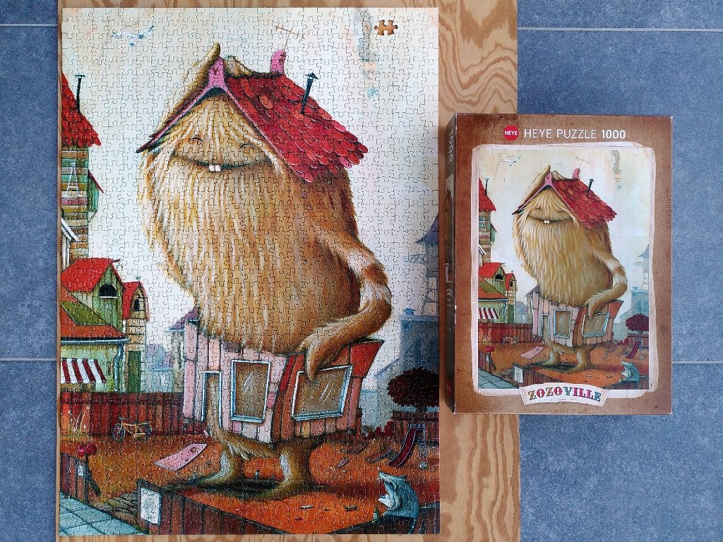 Puzzle 1000 pièces Heye - Neightbourhood, Johan Potma, Ophalen of Verzenden, 500 t/m 1500 stukjes, Gebruikt, Legpuzzel