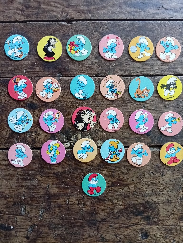 25 différents flippos Schtroumpfs (1996)., Collections, Schtroumpfs, Enlèvement ou Envoi, Comme neuf, Différents Schtroumpfs, Autres types