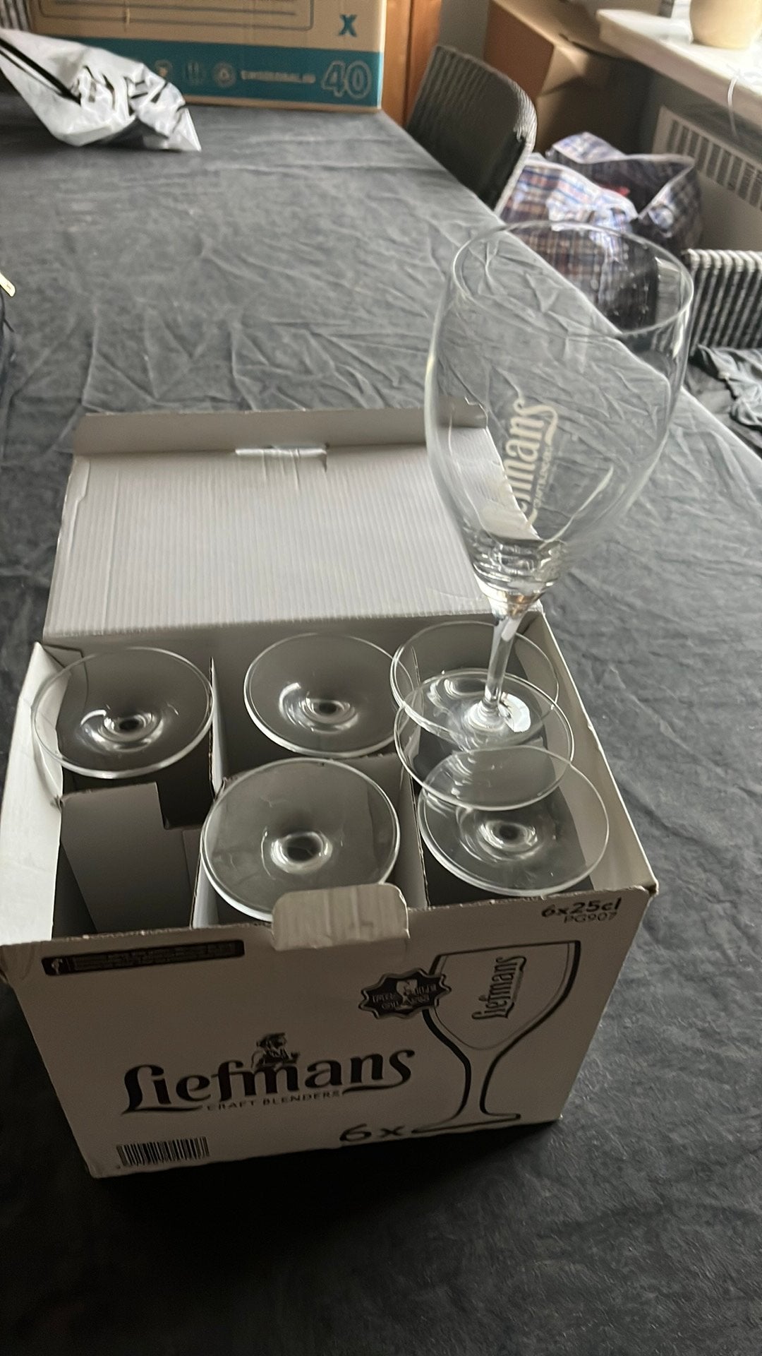 6 glazen Liefmans, Verzamelen, Ophalen of Verzenden, Zo goed als nieuw
