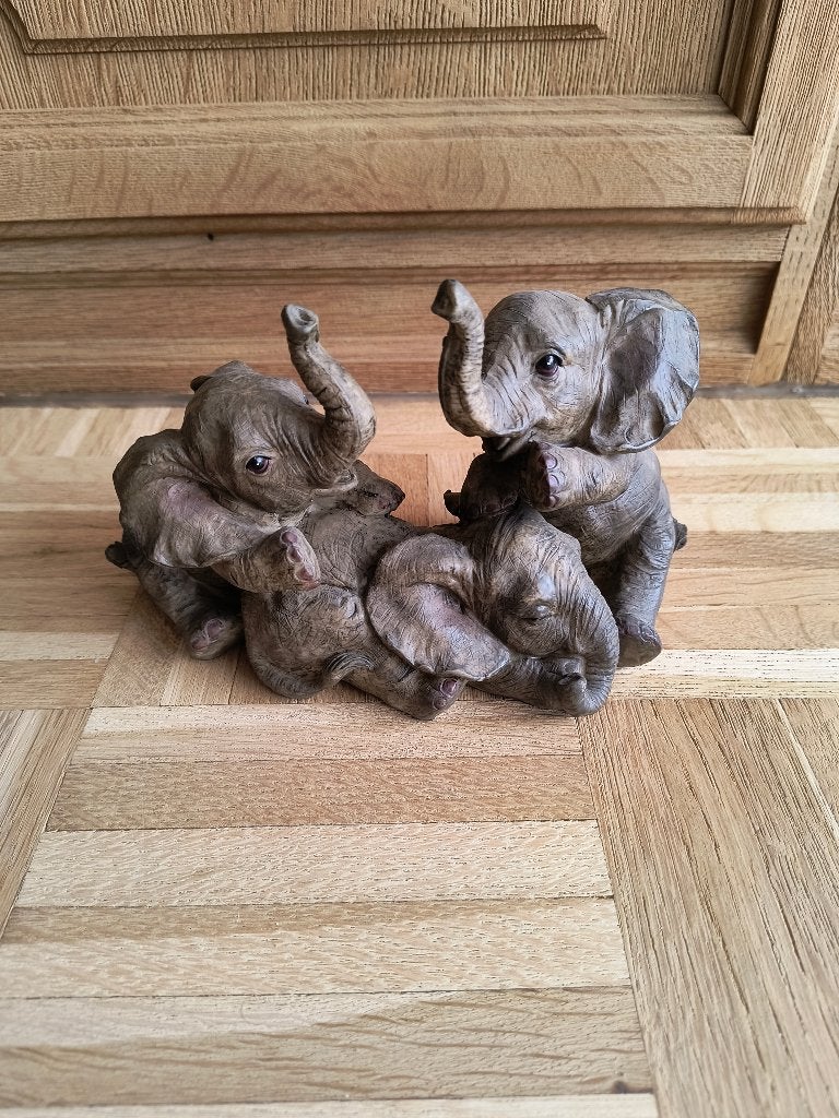 figurine de 3 éléphants, Collections, Enlèvement, Comme neuf, Animal