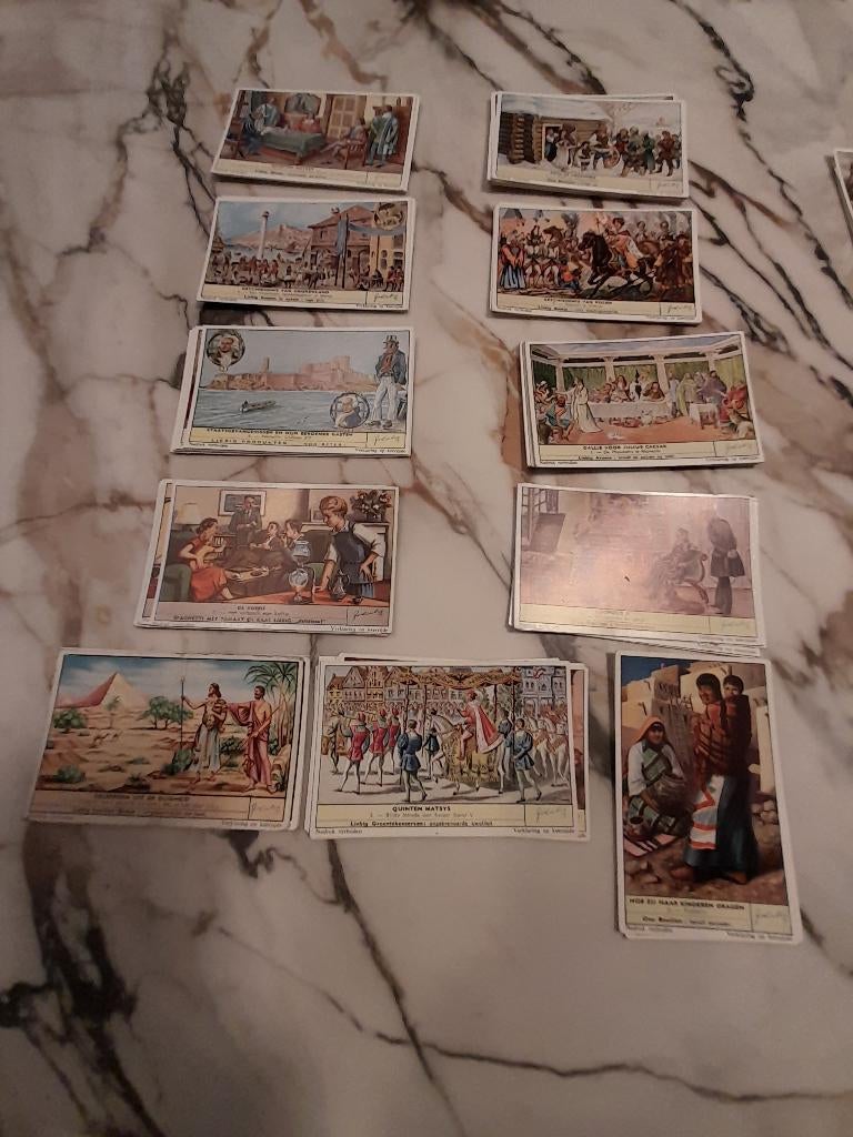 133 Liebig en Oxo prenten, Verzamelen, Ophalen of Verzenden, Gebruikt, Natuur