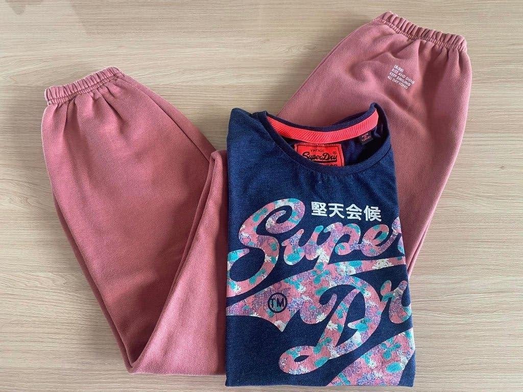 Sportset - Jbc / Superdry - maat xs / 164, Enfants & Bébés, Enlèvement ou Envoi, Ensemble, Utilisé, JBC.