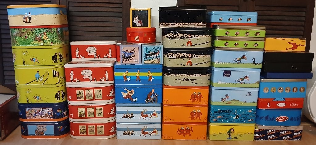 BD 52 boîtes sur la BD Gaston, Tintin, Astérix, Schtroumpf, Livres, Plusieurs BD, Enlèvement, Comme neuf
